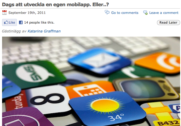 Dags att utveckla en egen mobilapp. Eller...?